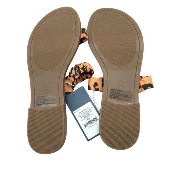 Universal Thread Womens Willow Slide Sandals Fabric Leopard Print Brown Size 8.5 - Picture 4 of 5